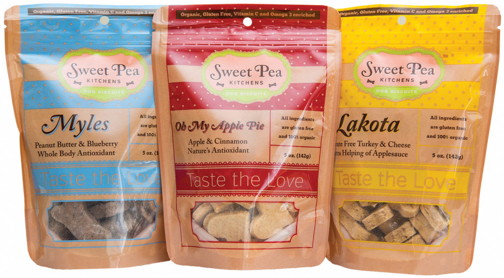 Package design for Sweet Pea Kitchens